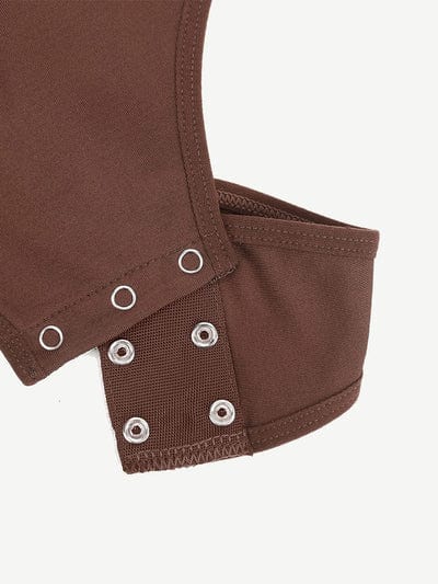 CurvyPower | Australia bodysuit Square Neck Tummy Control Long Sleeve Shapewear Bodysuit