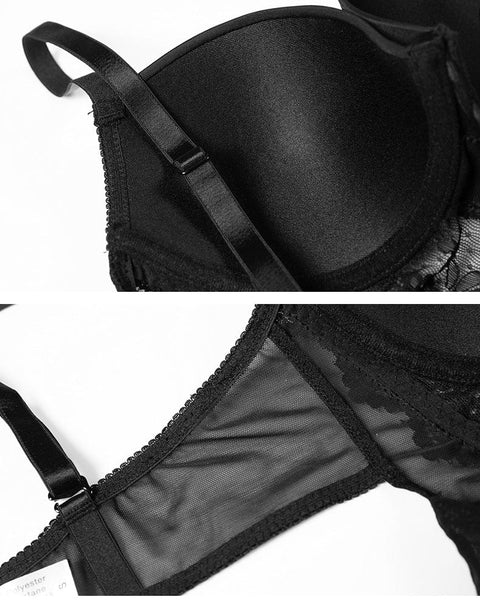 Curvypower | Australia bodysuit Tummy Control Lace Suspender Tights and Bodysuit Shapewear