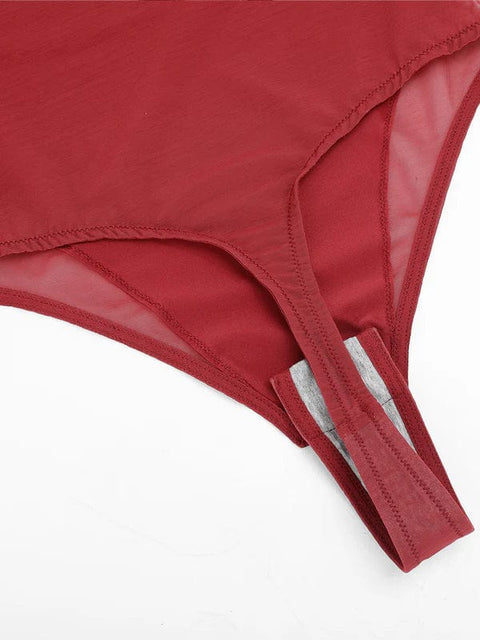 CurvyPower | Australia bodysuit Tummy Control Mesh Bridal Shapewear Bodysuit