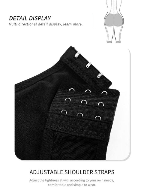 Curvypower | Australia bodysuit Tummy Control Mid Trouser Open Bust Shapewear Bodysuit with Front Zipper