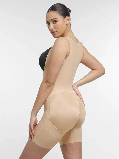 Curvypower | Australia bodysuit U-Shaped Open Bust Support and Waist Slimming Tummy Control Shapewear Bodysuit