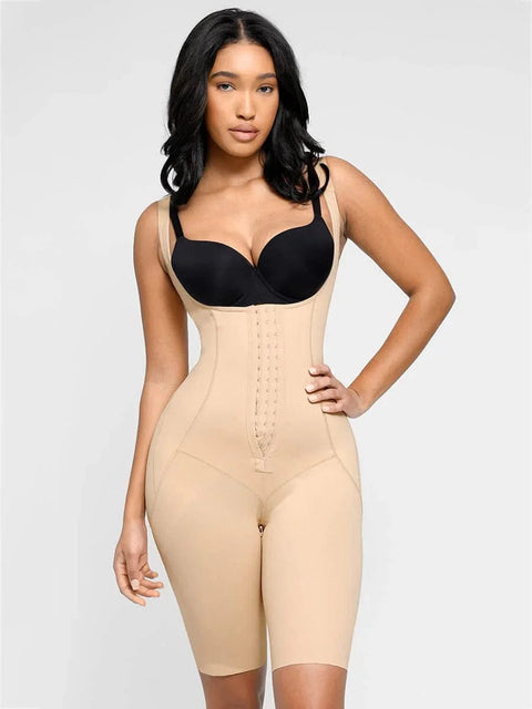 Curvypower | Australia bodysuit U Shaped Open Bust Tummy Control Shapewear Bodysuit