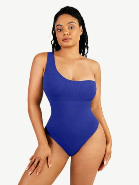 CurvyPower | Australia bodysuit Waist Sculpting Tummy Control One Shoulder Shapewear Bodysuit