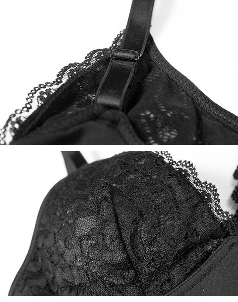 Curvypower | Australia bodysuit Waist Slimming Shaping Bodysuit with Built-In Bra and Lace Underwear