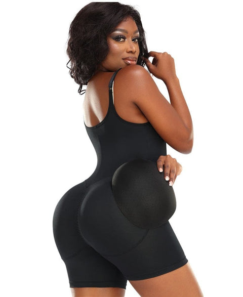 Curvypower | Australia bodysuit Women Bum Lifting Tummy Control Shaping Bodysuit with Hip Pads