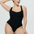 Curvypower | Australia bodysuit Women's Sexy Sleeveless Ribbed Round Neck Sculpting Thong Shapewear Bodysuit