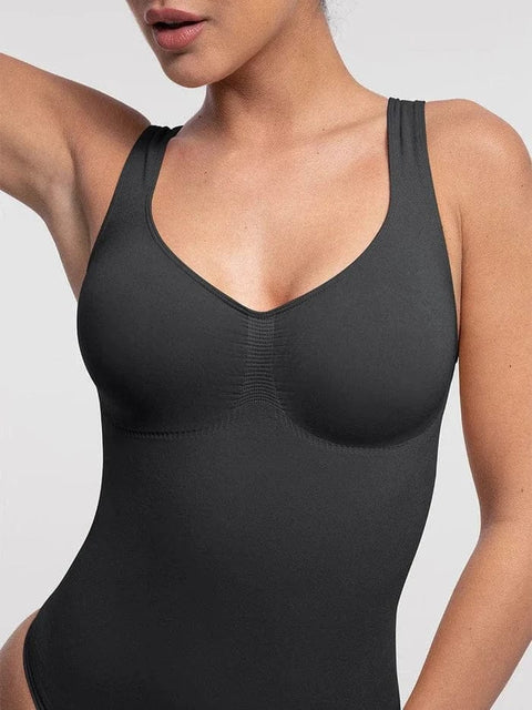 Curvypower | Australia bodysuit Women Tummy Control and Bust Support Shaping Bodysuit with T-Back Brief