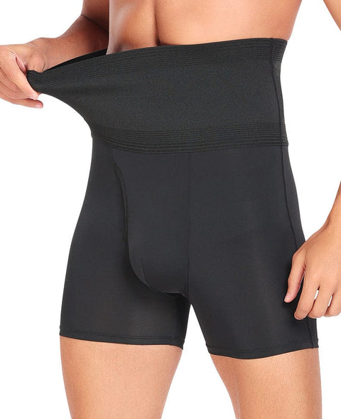 Curvypower | Australia Boxer Shorts Black / S Men's High Waist Slimming and Tummy Control Shaping Boxer Shorts