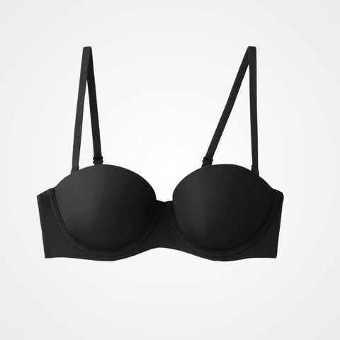 Curvypower | Australia Bra Black / 70A Half Cup Push Up Anti-Sagging Support Bra