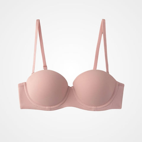 Curvypower | Australia Bra Pink / 70A Half Cup Push Up Anti-Sagging Support Bra