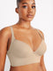 Curvypower | Australia Bra Upgraded Style / Beige / 34B/C Comfortable Supportive Plunge Plus size Push Up Bra