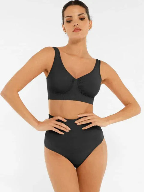 Curvypower | Australia Bras Black / S Women's Comfortable Non Wired Sleep Lounge Bra With Wide Straps
