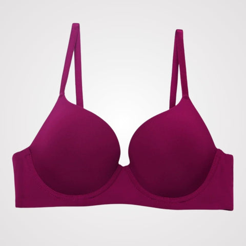 Curvypower | Australia Bras Claret / 70B/32B Comfortable Push Up Supportive Underwire Bra Anti-Sagging Lift