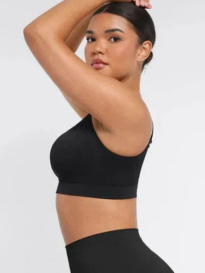 Curvypower | Australia Bras Comfortable Non Wired Push Up Bra with Wide Straps for Seamless Bust Support