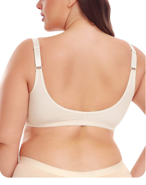 Curvypower | Australia Bras Front Fastening Wireless Plus Size Push Up Support Bra
