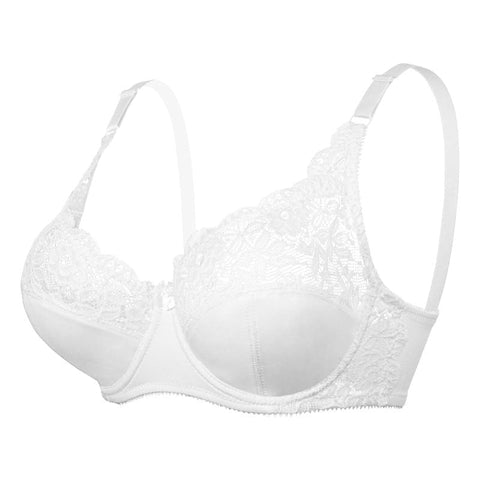 Curvypower | Australia Bras Low Back Underwire Plus Size Adjustable Strap Lace Push Up Bra