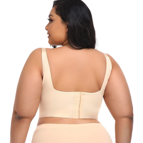 Curvypower | Australia Bras Plus Size Comfortable Longline Push Up Bra with Adjustable Straps