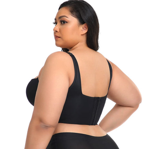 Curvypower | Australia Bras Plus Size Comfortable Longline Push Up Bra with Adjustable Straps