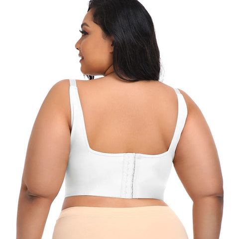 Curvypower | Australia Bras Plus Size Comfortable Longline Push Up Bra with Adjustable Straps