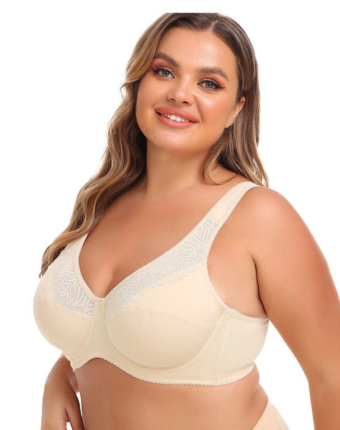 Curvypower | Australia Bras Plus Size Lace Wired Support Push-Up Bra