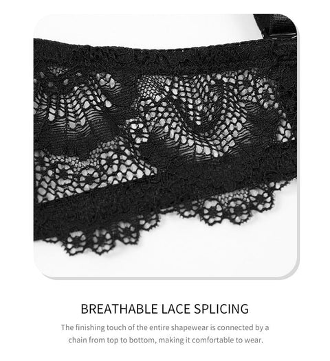 Curvypower | Australia Bras Plus Size Plunge Lace Push Up Bra with Adjustable Straps