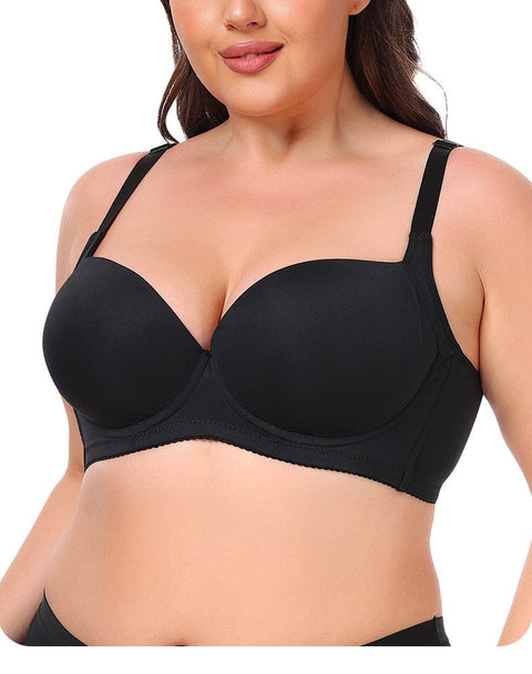 Curvypower | Australia Bras Plus Size Underwire Support Push Up Bra With Adjustable Straps