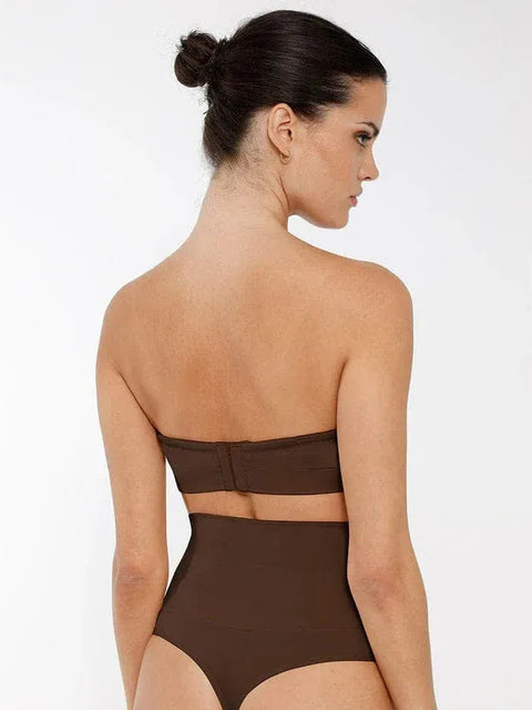 Curvypower | Australia Bras Seamless Bandeau Strapless Brassiere Non Wired push up Bra with Removable Pads