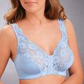 Curvypower | Australia Bras Skyblue / S Female Non Wired and Seamless Front Fastening Push Up Lace Bras