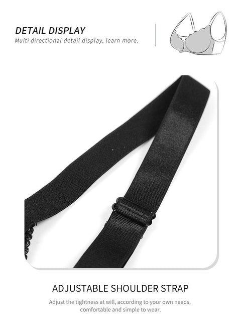 Curvypower | Australia Bras Ultra Thin Lace Push Up Bra with Ring Steel