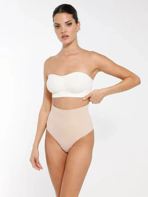 Curvypower | Australia Bras White / S Seamless Bandeau Strapless Brassiere Non Wired push up Bra with Removable Pads