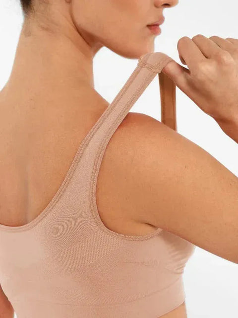 Curvypower | Australia Bras Women's Comfortable Non Wired Sleep Lounge Bra With Wide Straps