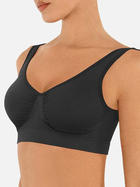 Curvypower | Australia Bras Women's Comfortable Non Wired Sleep Lounge Bra With Wide Straps