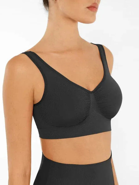 Curvypower | Australia Bras Women's Comfortable Non Wired Sleep Lounge Bra With Wide Straps