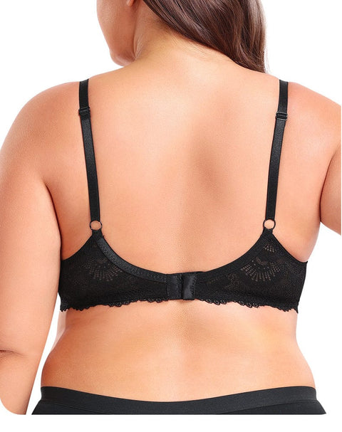 Curvypower | Australia Bras Women's Supportive Ultra-Thin Lace Bra with Underwire
