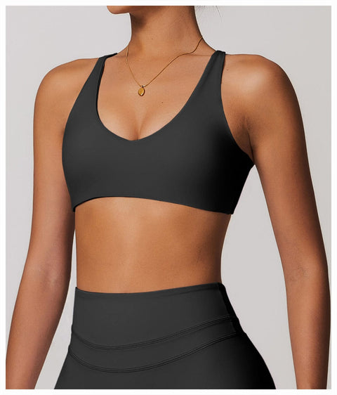 Curvypower | Australia Bras Women Support Sports Yoga Bra with Adjustable Cross Shoulder Straps