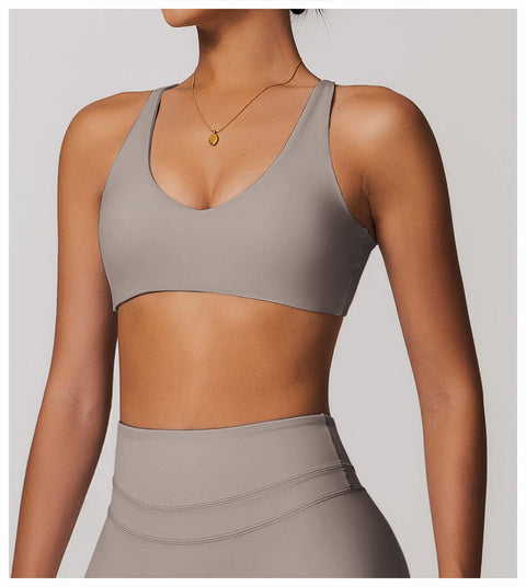 Curvypower | Australia Bras Women Support Sports Yoga Bra with Adjustable Cross Shoulder Straps