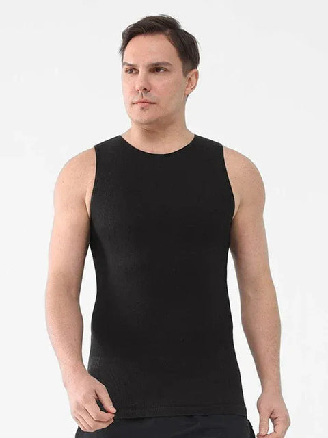 Curvypower | Australia Compression Shirt Black / S Men's Tummy Control Tank Top Shaping Compression Shirt