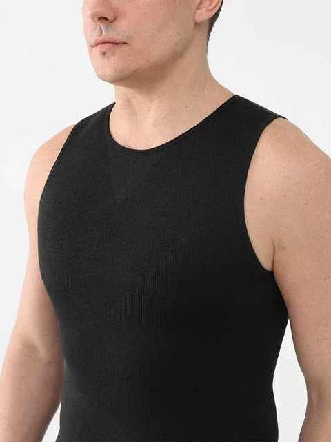 Curvypower | Australia Compression Shirt Men's Tummy Control Tank Top Shaping Compression Shirt