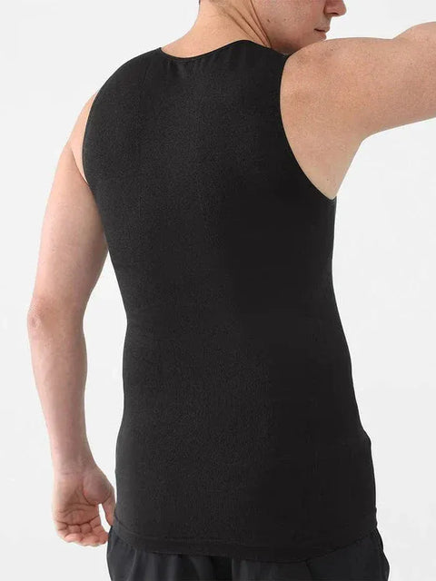 Curvypower | Australia Compression Shirt Men's Tummy Control Tank Top Shaping Compression Shirt