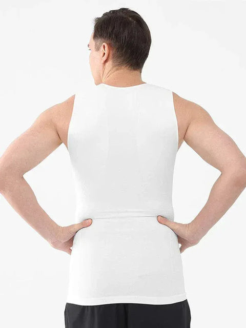 Curvypower | Australia Compression Shirt Men's Tummy Control Tank Top Shaping Compression Shirt