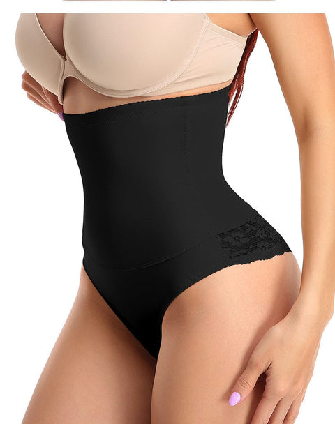 Curvypower | Australia High Waisted Briefs Black / S High Waist Cincher Lace Tummy Control Women Underwear