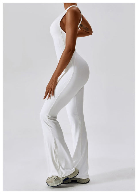 Curvypower | Australia Jumpsuit Backless Flared Tummy Control Shaping Jumpsuit For Women
