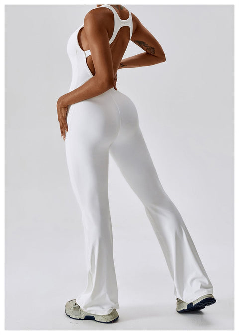 Curvypower | Australia Jumpsuit Backless Flared Tummy Control Shaping Jumpsuit For Women