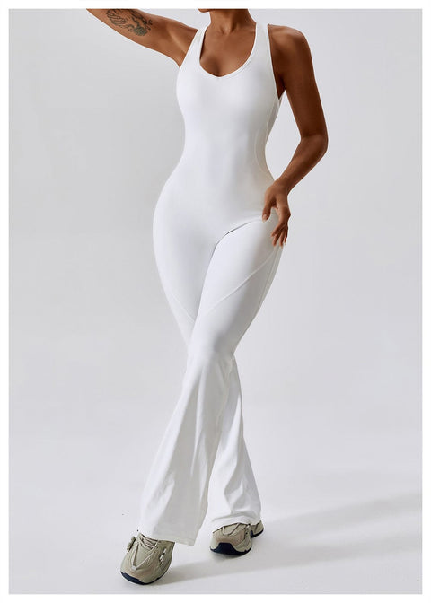 Curvypower | Australia Jumpsuit Backless Flared Tummy Control Shaping Jumpsuit For Women