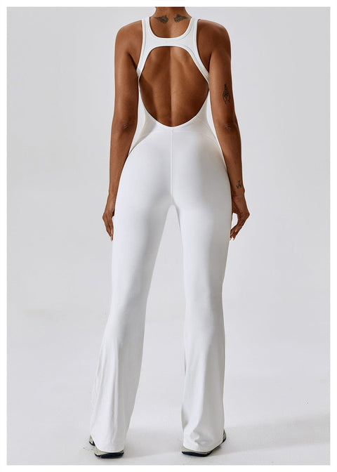 Curvypower | Australia Jumpsuit Backless Flared Tummy Control Shaping Jumpsuit For Women