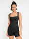 Curvypower | Australia Jumpsuit Black / XS/S Square Neck Tummy Control Shaping Jumpsuit