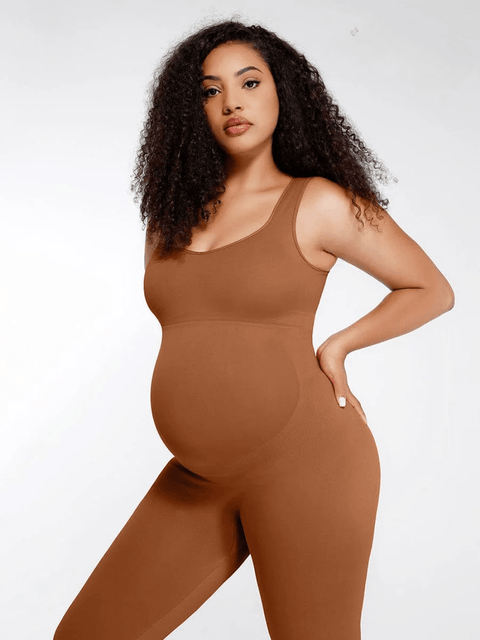 CurvyPower | Australia Jumpsuit Brown / XS/S High Support Maternity Jumpsuit