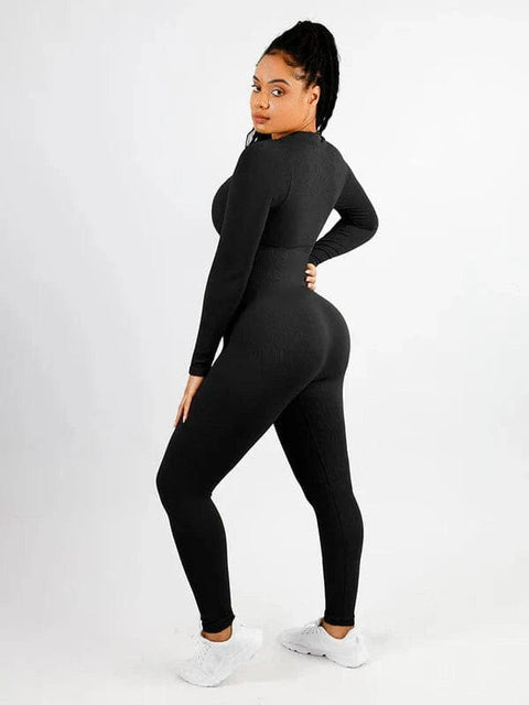 CurvyPower | Australia Jumpsuit Full Body Bodysuit Deep V High Elastic Shaping Jumpsuit