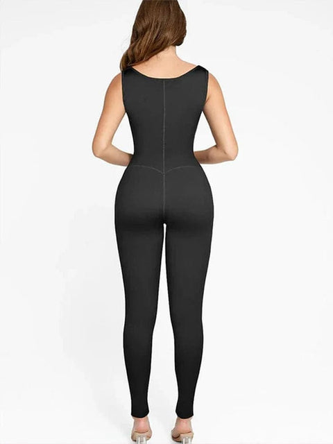 CurvyPower | Australia Jumpsuit Gym sports Shapewear Jumpsuit with Front Zipper