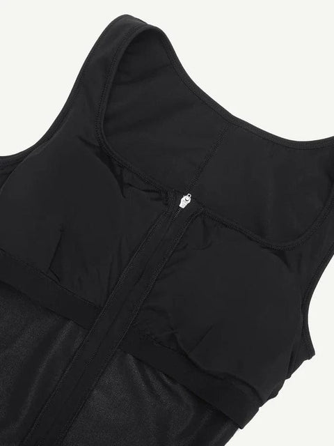 CurvyPower | Australia Jumpsuit Gym sports Shapewear Jumpsuit with Front Zipper